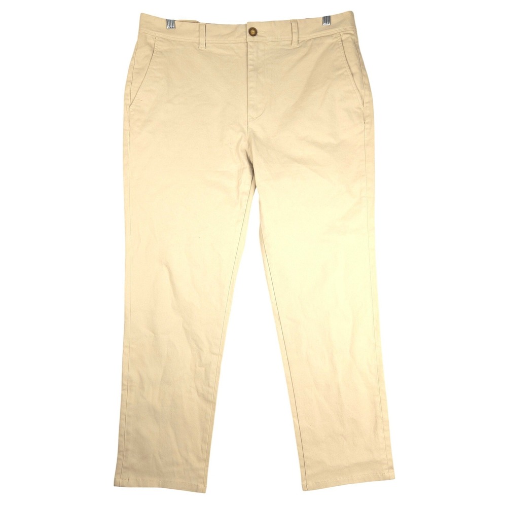 Mott & Bow Mens The Twill Chino Beige Pants 35x30‎ (Fits 36x28)